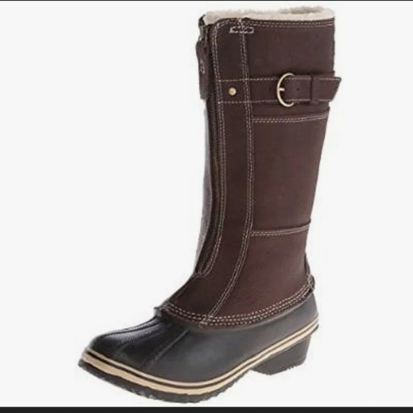 Sorel Shoes - Sorel Women's Winter Fancy Tall II Boot Grizzly Bear/Black Size 6